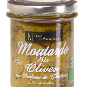 ORGANIC MUSTARD WITH OLIVES AND GARRIGUE FLAVORS