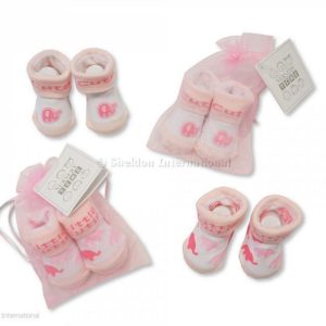 Baby Girls Socks in Mesh Bag - Little Cutie