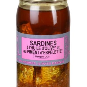 SARDINES IN OLIVE OIL WITH ESPELETTE PEPPER