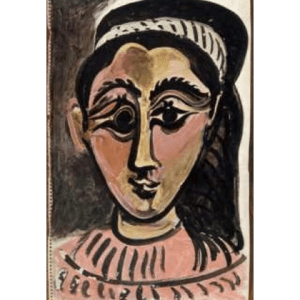 TÊTE DE FEMME II (JACQUELINE)《PABLO PICASSO 1881-1973》
